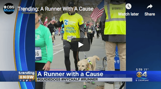 How a Blind Man Completed the NYC Half Marathon With a Team of Guide Dogs
