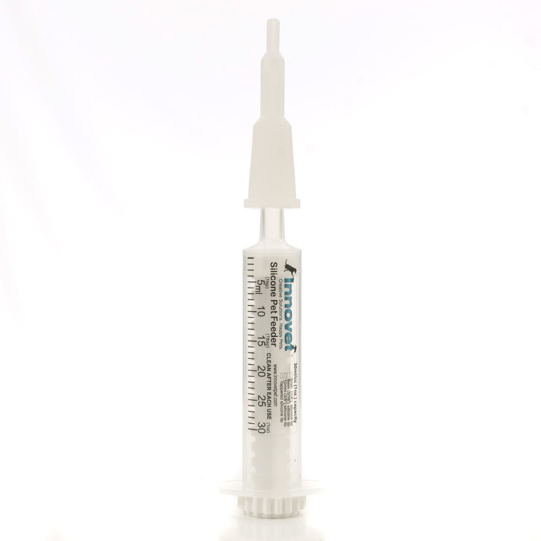 Silicone Tipped Soft Feeding Syringes 30cc Dial-a-Dose
