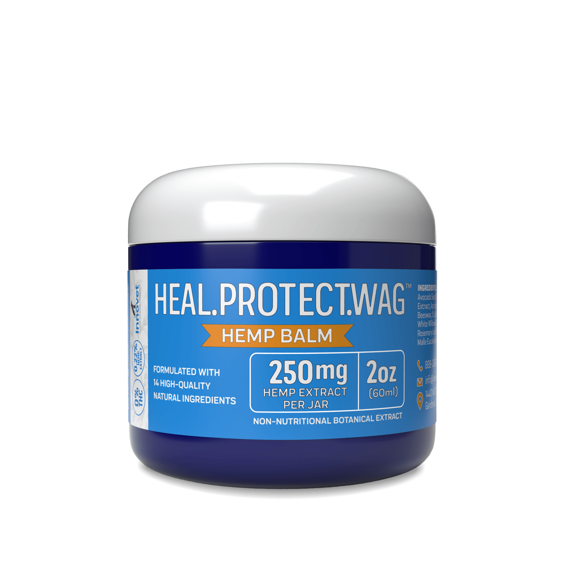 Hemp Protect Balm for Pets - 250mg Hemp Extract - | Innovet Pet