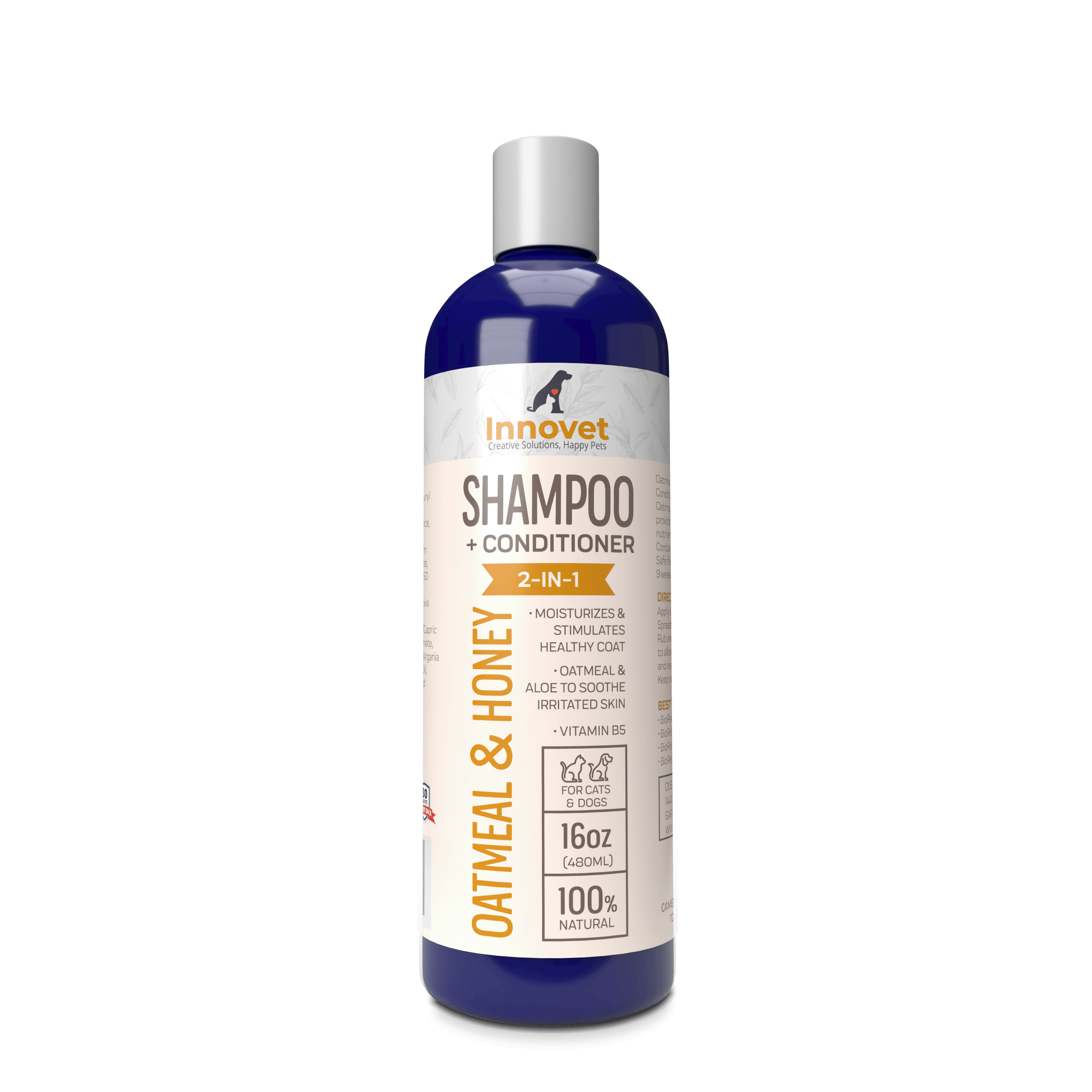 All Natural Oatmeal & Honey Shampoo + Conditioner for Dogs - | Innovet Pet